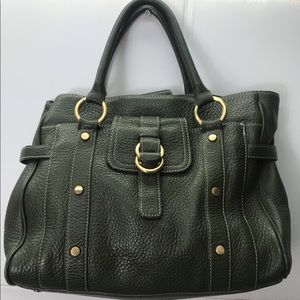 Talbots Genuine Leather Handbag Green